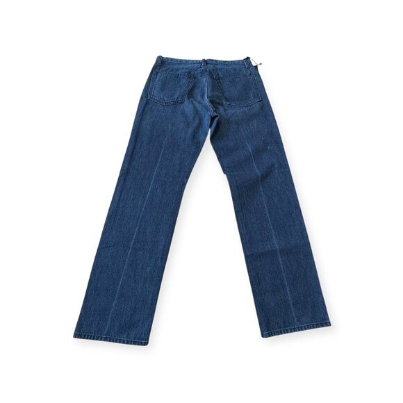 Nili Lotan Straight Leg Jeans Dark Wash Blue Denim Mid-Rise, Size 28 - MSRP $395 - Picture 9 of 14